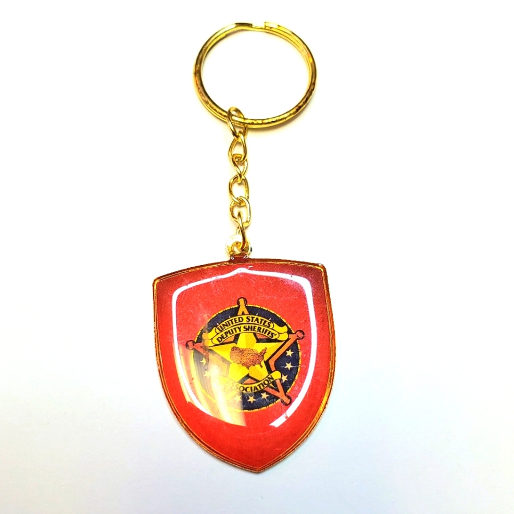 United States deputy shield keychain